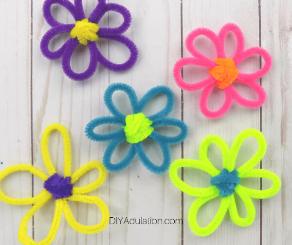 Easy Pipe Cleaner Flowers Craft Activities