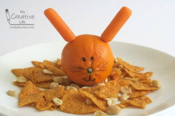 Easy Rabbit Art with Tangerine