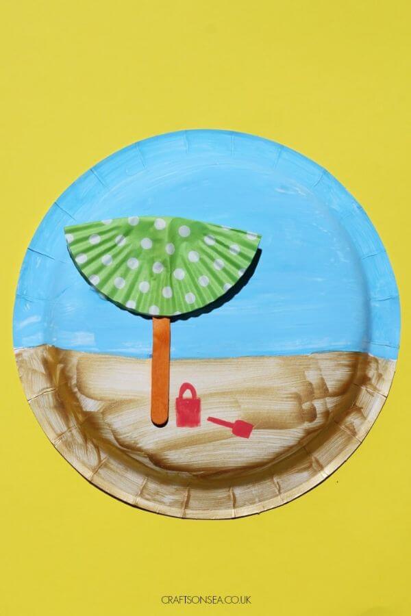 Easy Summer Paper Plate Beach Craft