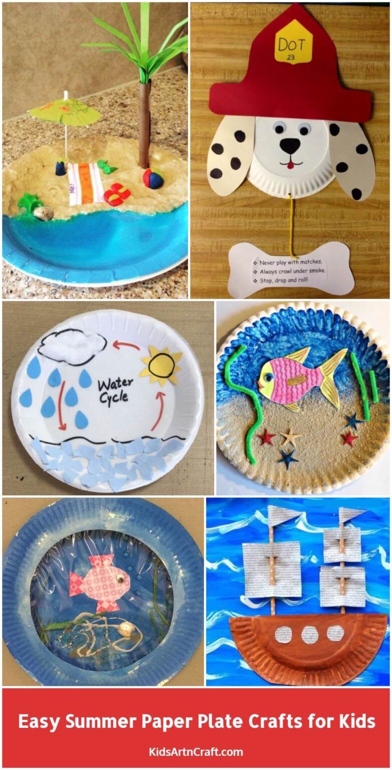Easy Summer Paper Plate Crafts for Kids Kids Art & Craft