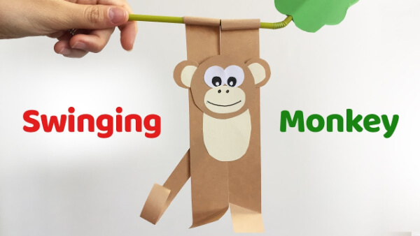 Easy Swinging Monkey Craft