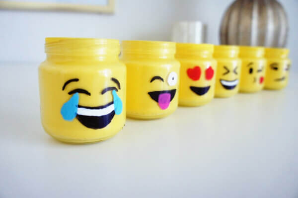 How To Make Emoji Craft On A Mason Jar