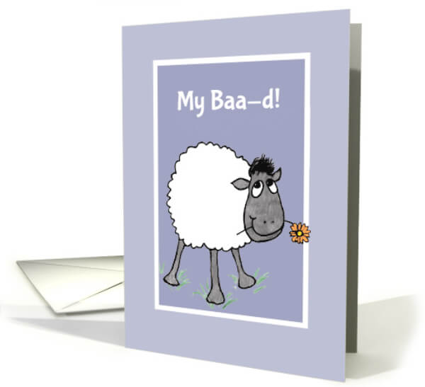 Farm Animal Sheep Sorry Card Craft Animal Paper Cards for Kids