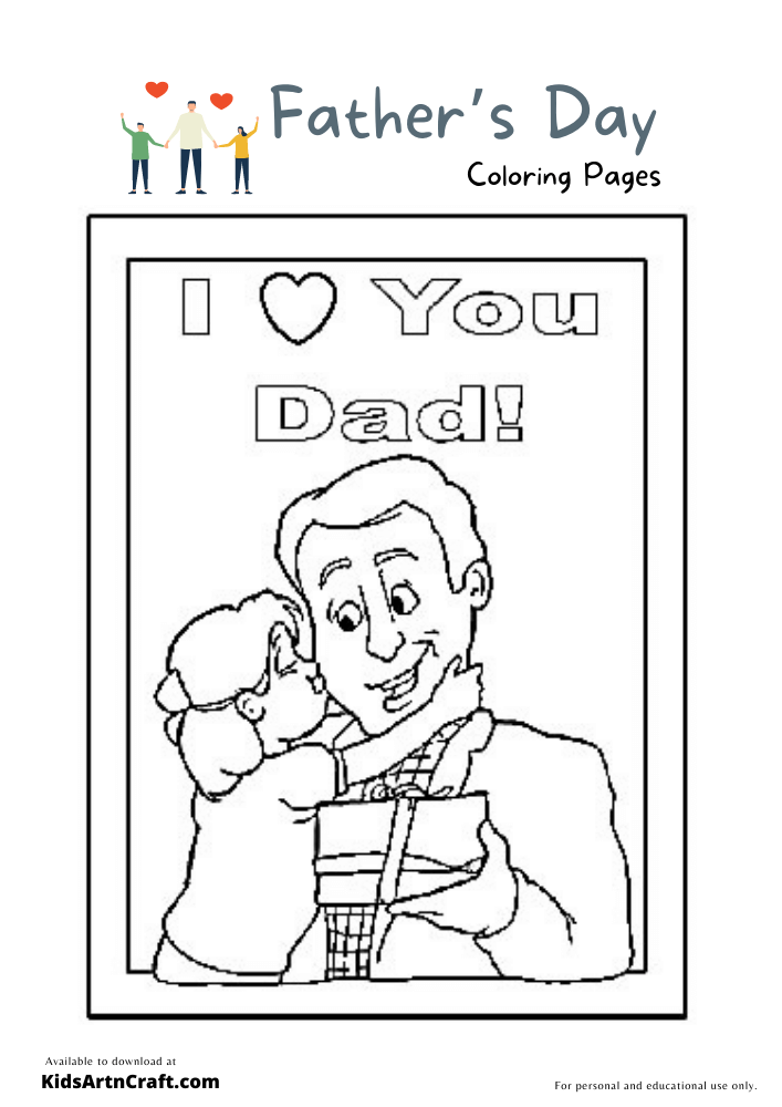 Father’s Day Coloring Pages For Kids – Free Printables