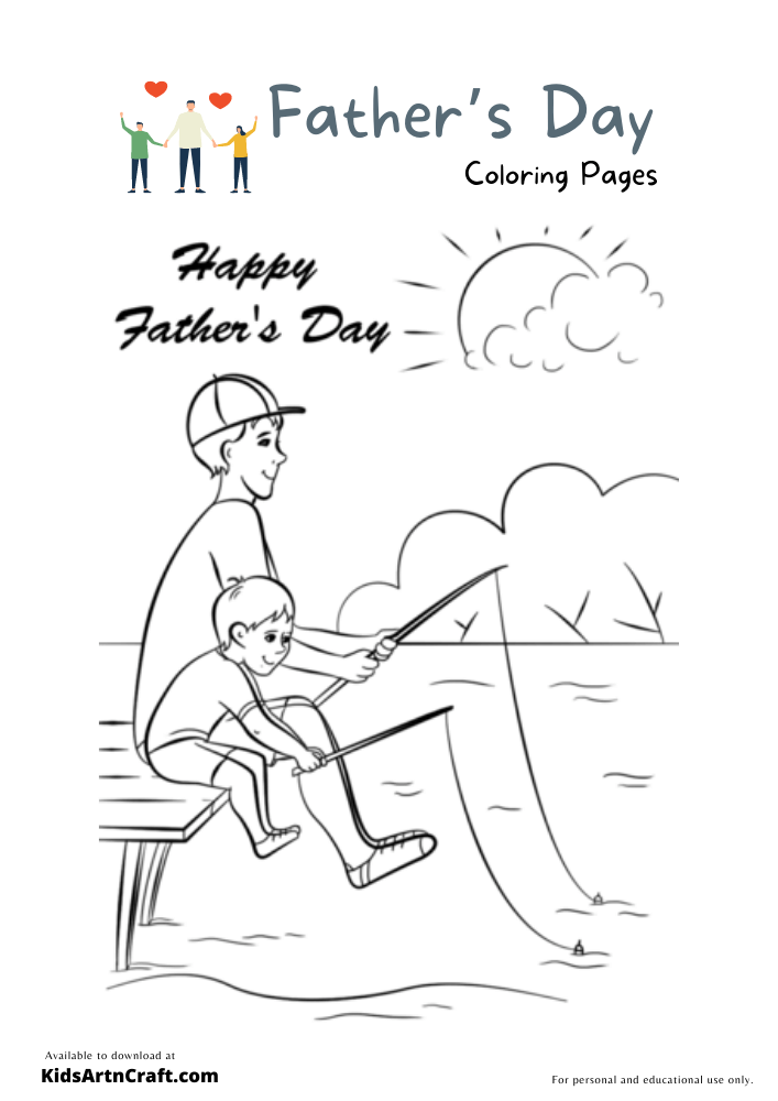 Father’s Day Coloring Pages For Kids – Free Printables