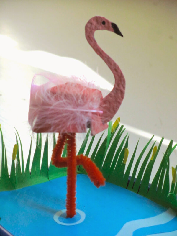 Flamingo Crafts Idea For Kids