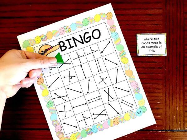 Geometry Bingo Math Game For Kids Fun Math Activities for 4th Graders at Home
