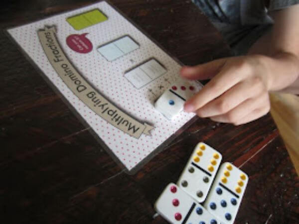 Fractions Game With Domino For Grade 5