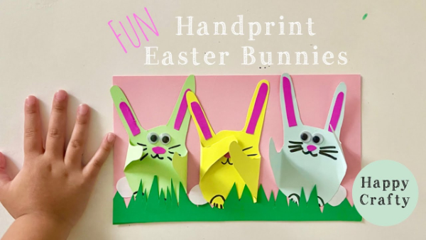 Fun Handprint Easter Bunny Activity For Kids Easter Handprint Crafts For Kids