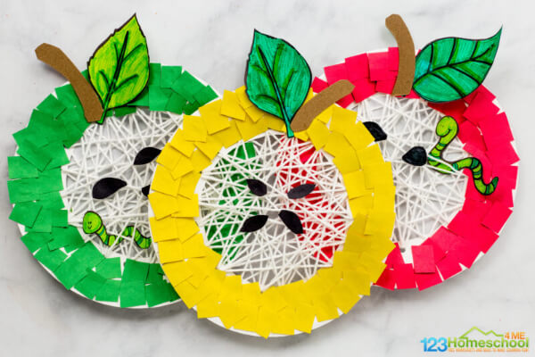 Fun Paper Plate Apple Craft For Kindergarten Apple Crafts & Activities for Kids