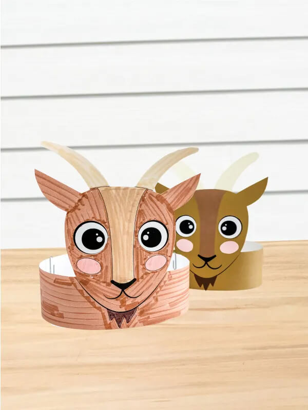 Goat Headband Craft Idea For Kids