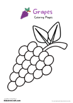 Grapes Coloring Pages For Kids – Free Printables - Kids Art &amp; Craft