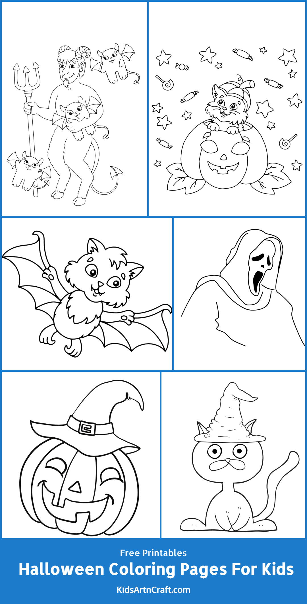 Halloween Coloring Pages For Kids – Free Printables