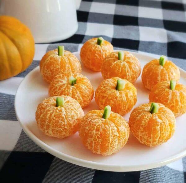 Halloween Pumpkin Art With Orange