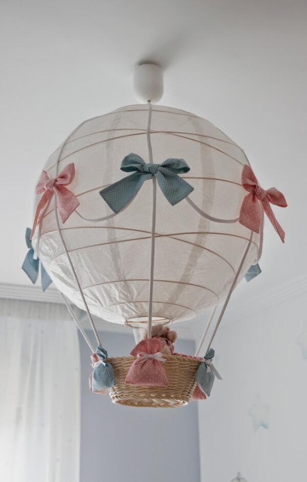 Hot Air Balloon Lamp Craft Ideas For Kids
