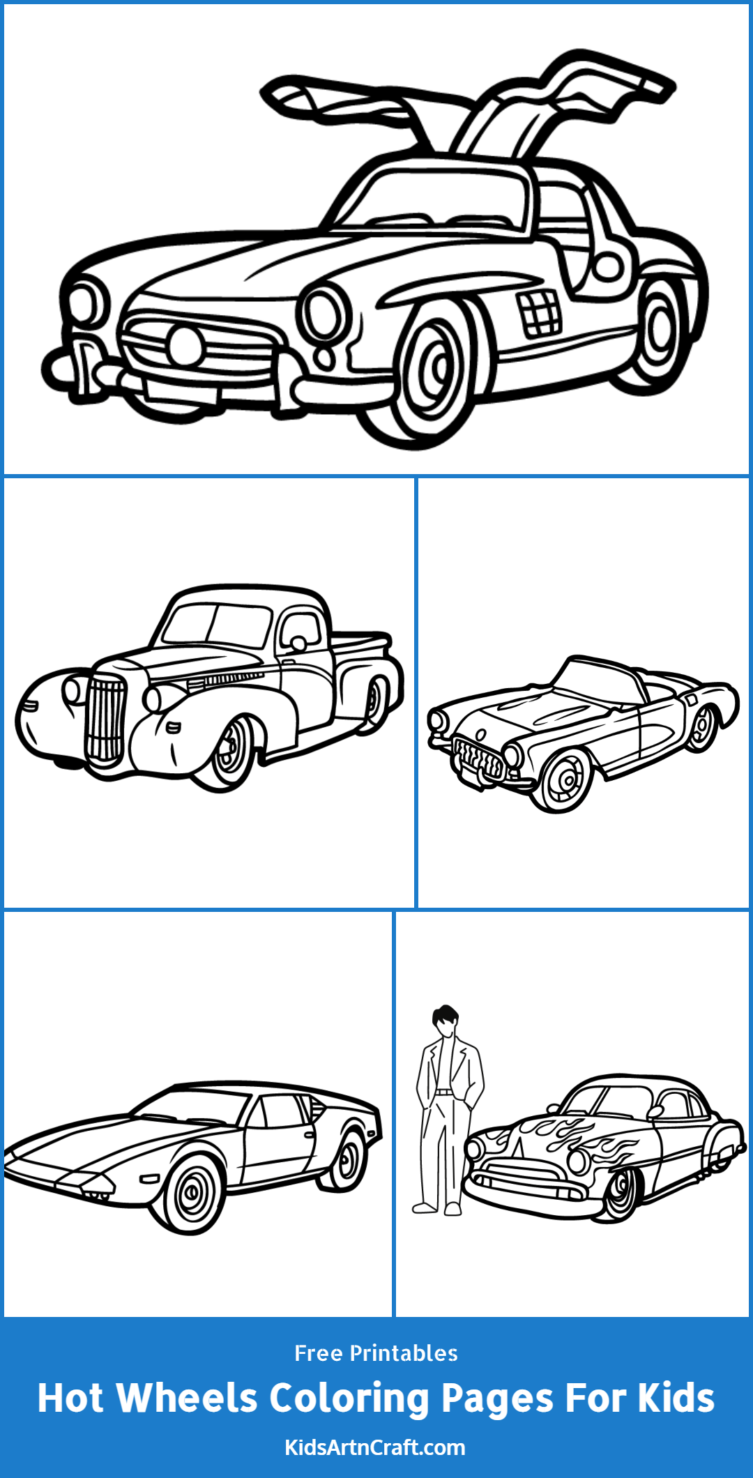 Hot Wheels Coloring Pages For Kids – Free Printables