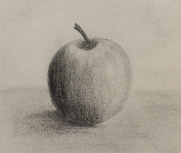 How To Draw An Pencil Sketch Apple