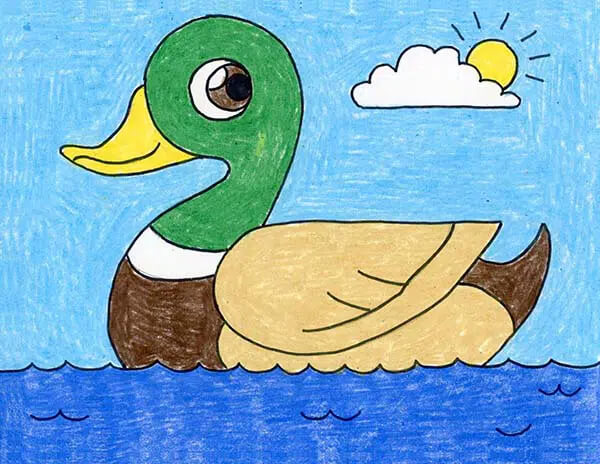 Duck Crafts & Activities For Kids Duck Drawing Activity For Kindergarten