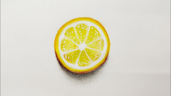 How To Draw Realistic Lemon Step By Step