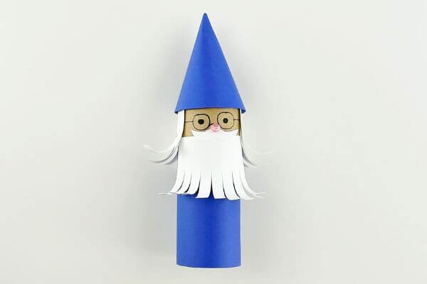 How To Make A Paper Roll Wizard Crafts for kids