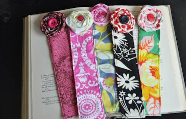 How To Make DIY Bookmarks Craft idea With Fabric