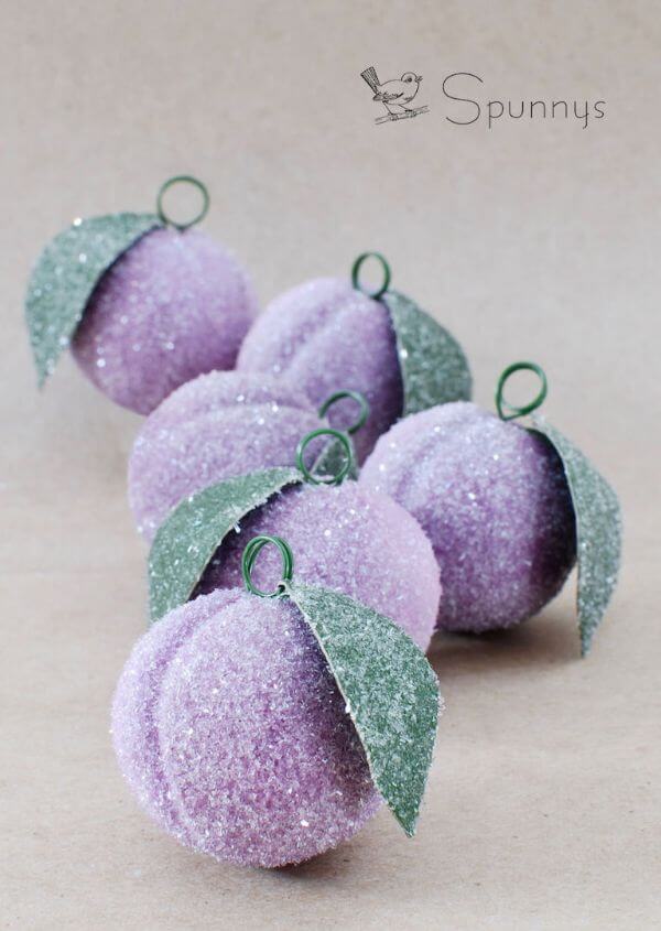 How To Make Glittered Plum Ornaments Crafts & activities For Kids
