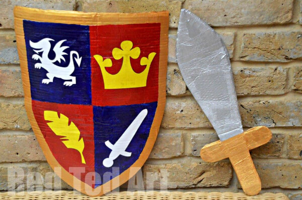 Medieval & Middle Ages Activities & Project Ideas How To Make Medieval Knight’s Shield 