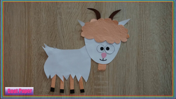 How To Make Paper Goat Craft Activities Ideas For Kids