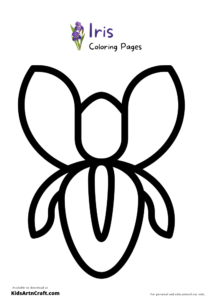 Iris Coloring Pages For Kids – Free Printables - Kids Art &amp; Craft