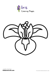 Iris Coloring Pages For Kids – Free Printables - Kids Art &amp; Craft