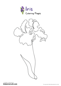 Iris Coloring Pages For Kids – Free Printables - Kids Art &amp; Craft