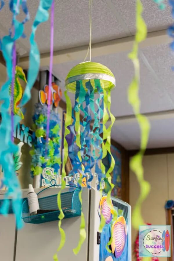 Jellyfish Craft For Classroom Displays Beach Themed Classroom Decorating Ideas