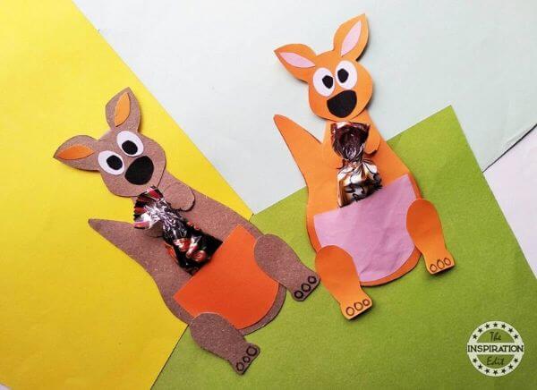 Kangaroo Paper Craft Activity For Kids