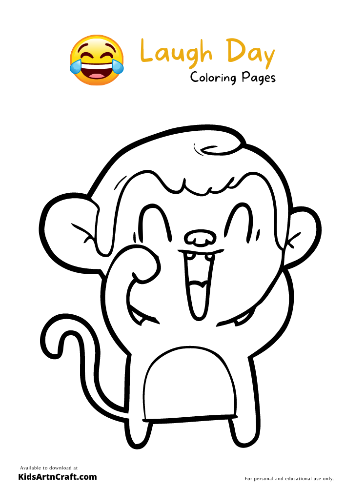 Let’s Laugh Day Coloring Pages For Kids – Free Printables