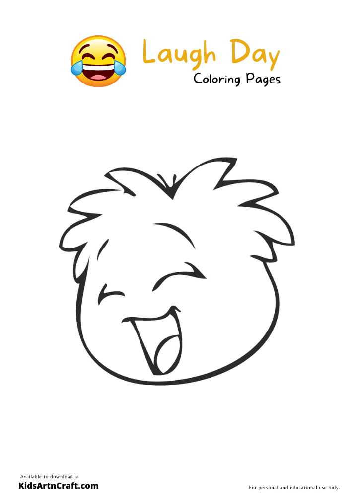Let’s Laugh Day Coloring Pages For Kids – Free Printables