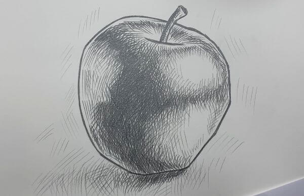 Learn To Draw An Apple Sketch Apple Drawing & Sketches for Kids