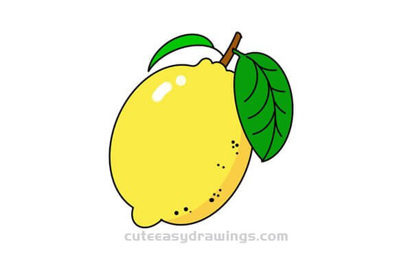 Lemon Drawing Tutorial For Kids