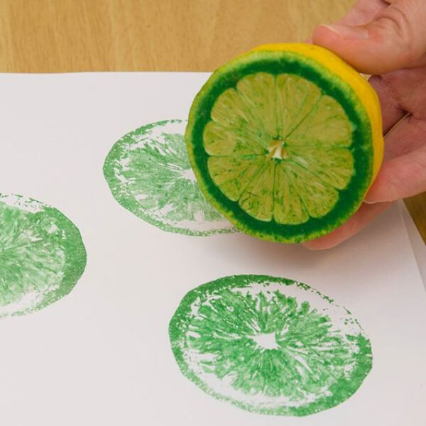 Printing Activities With Citrus Fruit