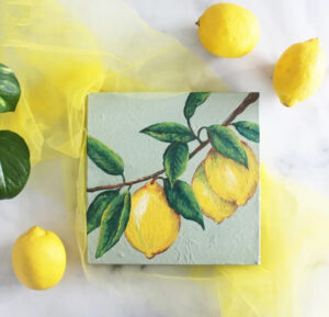 Lemon Paintings for Kids - Kids Art & Craft
