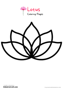 Lotus Coloring Pages For Kids – Free Printables - Kids Art &amp; Craft