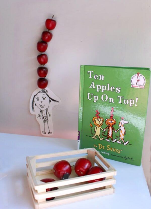 Magnetic Apple Math Game Activity For Kids Math Teaching Activities For Preschoolers
