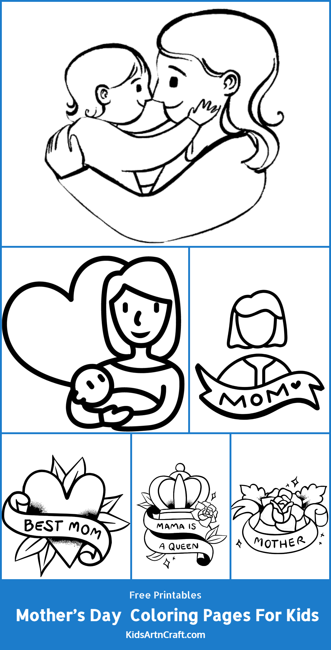 Mother’s Day Coloring Pages For Kids – Free Printables