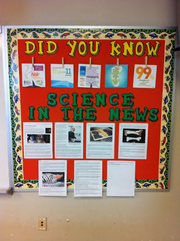 Science News Bulletin Board Idea For School Science Bulletin Boards & Classroom Decor Ideas