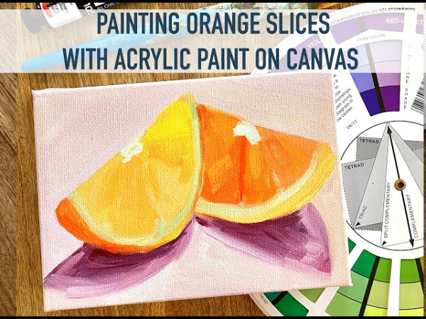 Orange Painting On Canvas Orange Paintings for Kids
