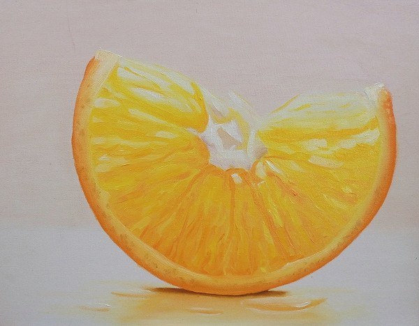 Orange Slice Painting Artwork