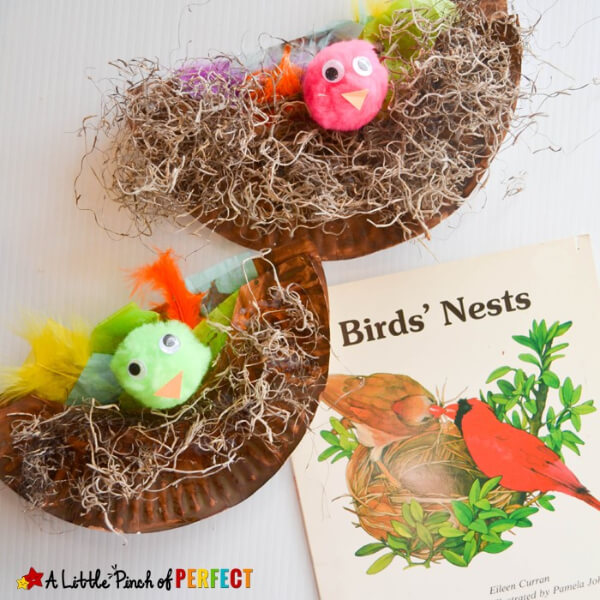  Paper Plate Birds Nest Craft For Kids Paper Plate Animal Crafts for Kids