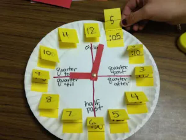 How To Make Clock With Paper Plate Clock Decoration Ideas for Classroom