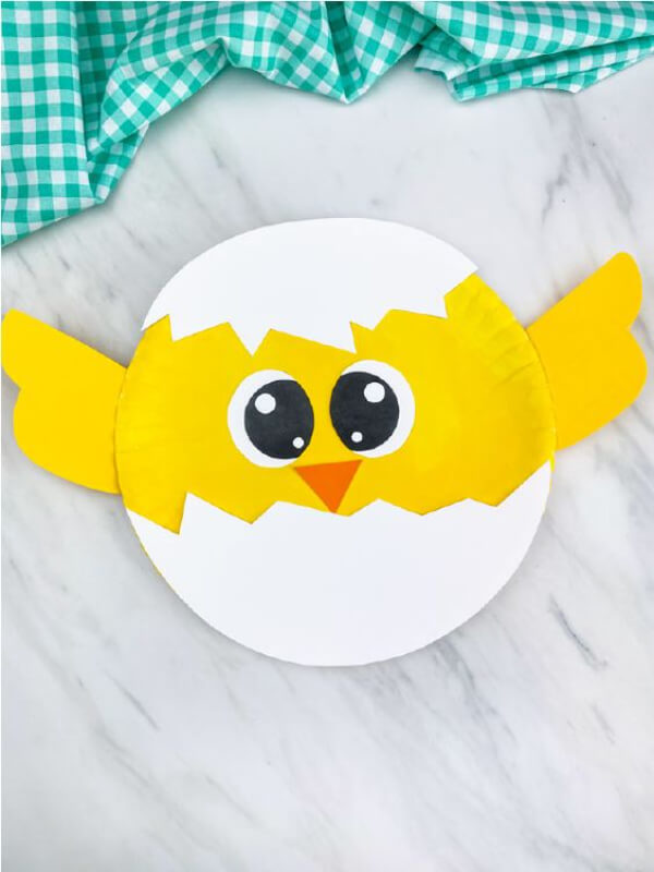 Simple Paper Plate Chicken Craft Template