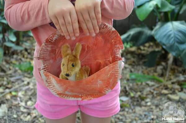 Paper Plate Kangaroo Costumes crafts & Activities For kids