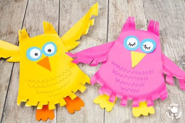 Owl Craft & Activities For Kids Easy Paper Plate Owl Craft With Movable Wings